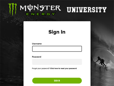 Monster University E-Learning Website