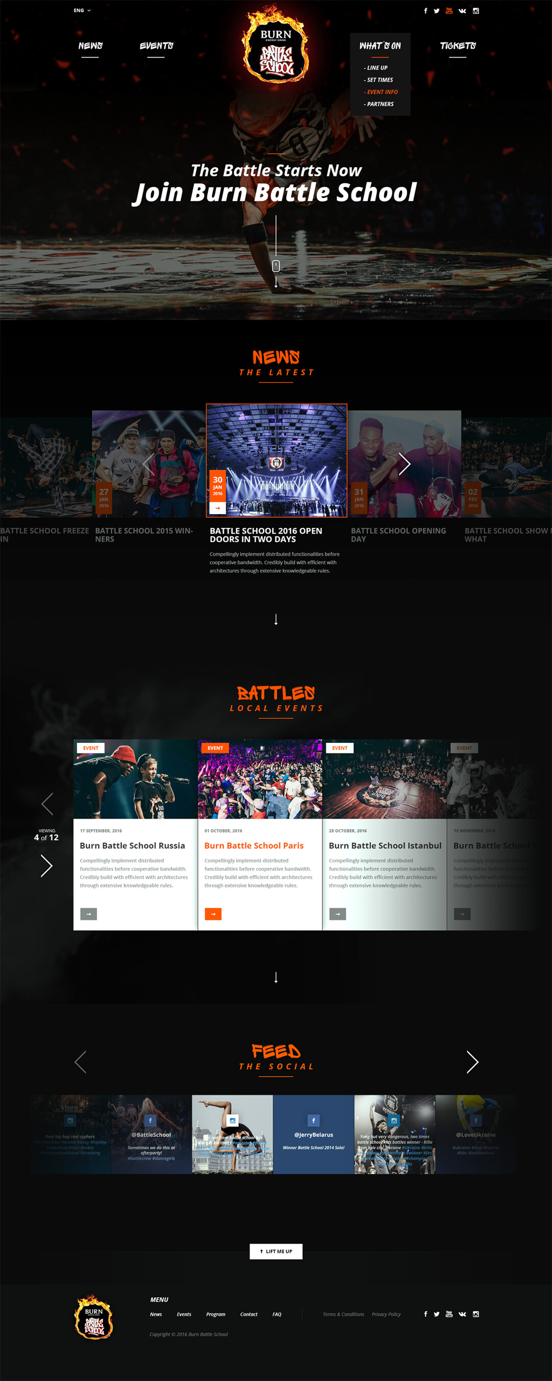 Burn Battleschool, Ekko Media web design, video production and marketing