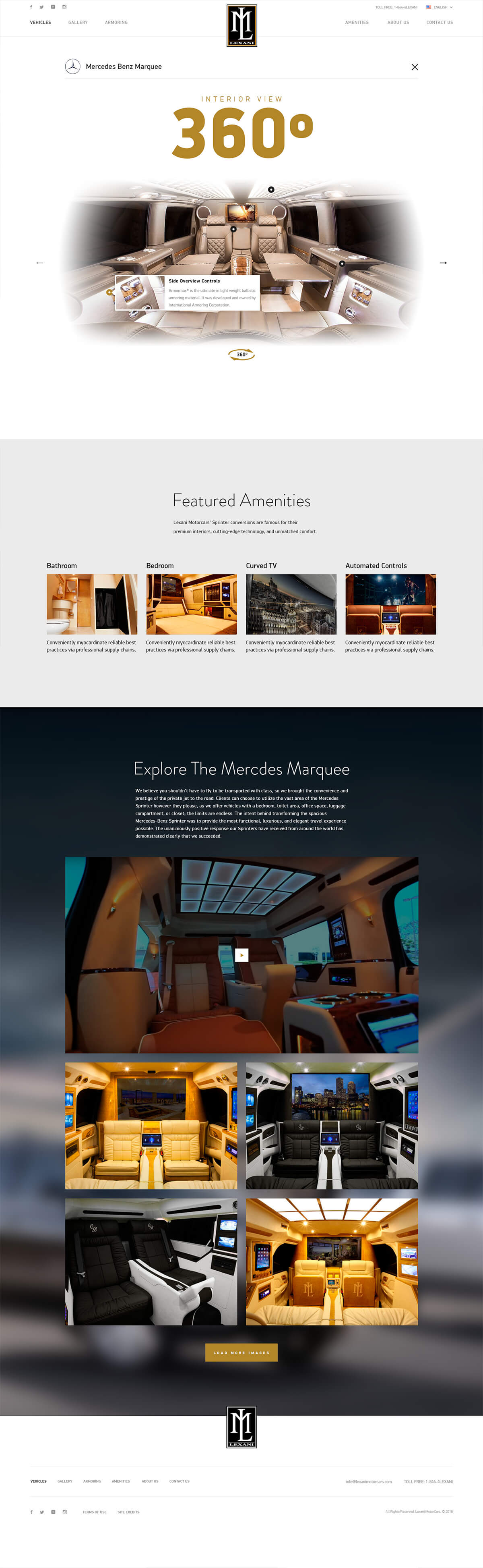 Lexani motorcars vehicles, Ekko Media web design, video production and marketing