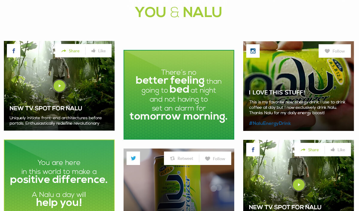 Nalu Energy, Nalu Energy social integration, Ekko Media web design, video production and marketing Ekko Media web design, video production and marketing