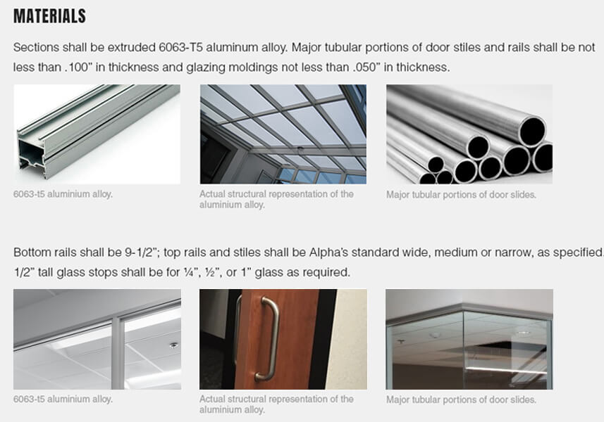 Alpha Aluminum materials interactive website, Ekko Media web design, video production and marketing
